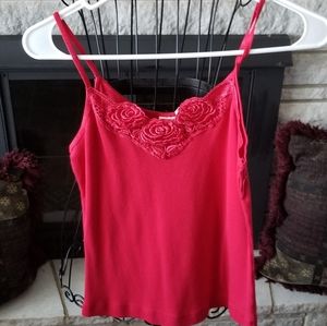 Rose Design Tank Top